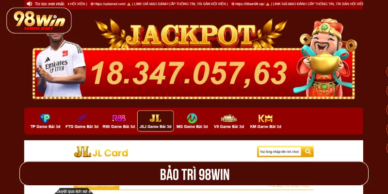 Bảo Trì 98WIN Nâng Cấp Hệ Thống, Trải Nghiệm Mượt Mà Bảo trì 98WIN