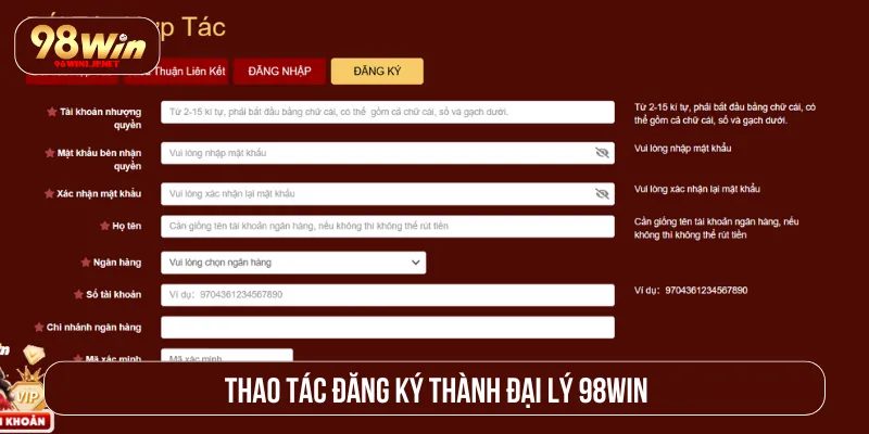 Đại Lý 98Win: Việc Làm Online Uy Tín Với Thu Nhập Hấp Dẫn Hướng dẫn hợp tác với nhà cái đơn giản và hiệu quả