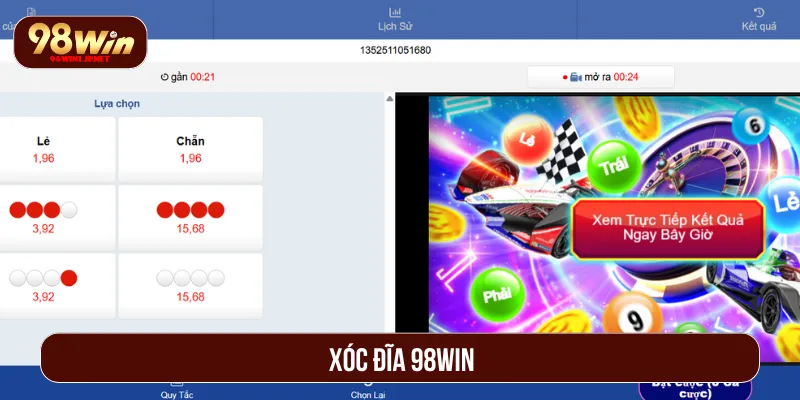 Xóc Đĩa 98WIN: Sân Chơi Hấp Dẫn Với Thắng Lớn Dễ Dàng Xóc đĩa 98WIN