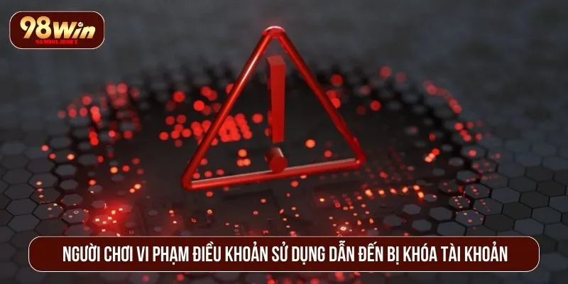 98WIN Khóa Tài Khoản Phải Làm Sao? Hướng Dẫn Xử Lý Hiệu Quả Người chơi vi phạm điều khoản sử dụng dẫn đến bị khóa tài khoản
